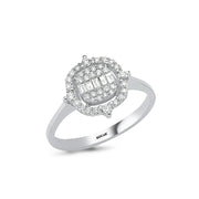 0.36 Karat Baguette Stone Set Diamond Ring