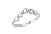 0.39 Karat Baguette Stone Set Diamond Ring