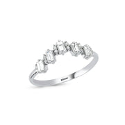 0.39 Karat Baguette Stone Set Diamond Ring