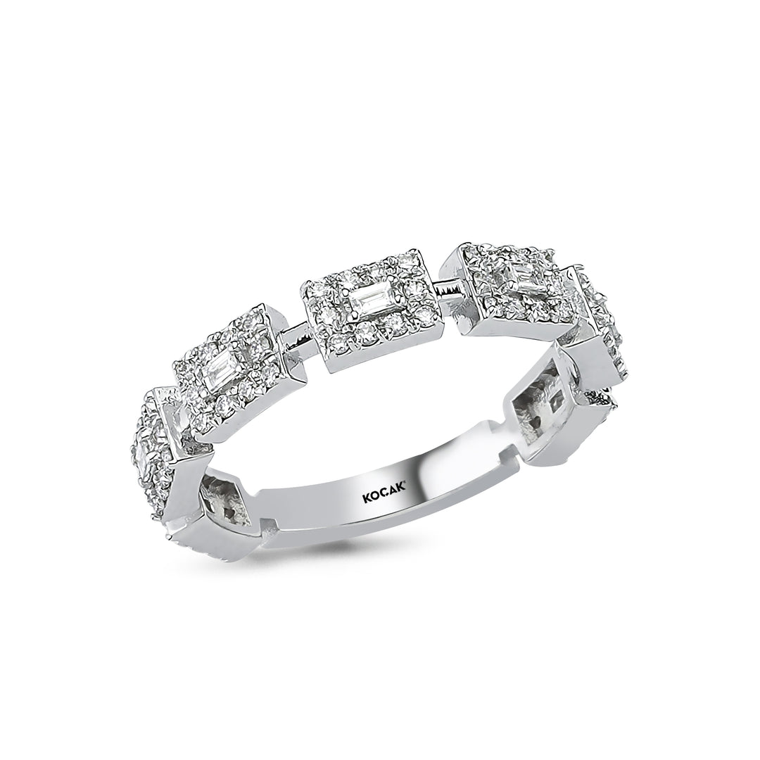 0.51 Karat Baguette Stone Set Diamond Ring