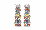10.93 Karat Multicolor Diamond Earrings
