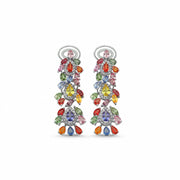 10.93 Karat Multicolor Diamond Earrings