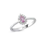 Load image into Gallery viewer, 0.38 Karat Pink Sapphire Diamond Ring
