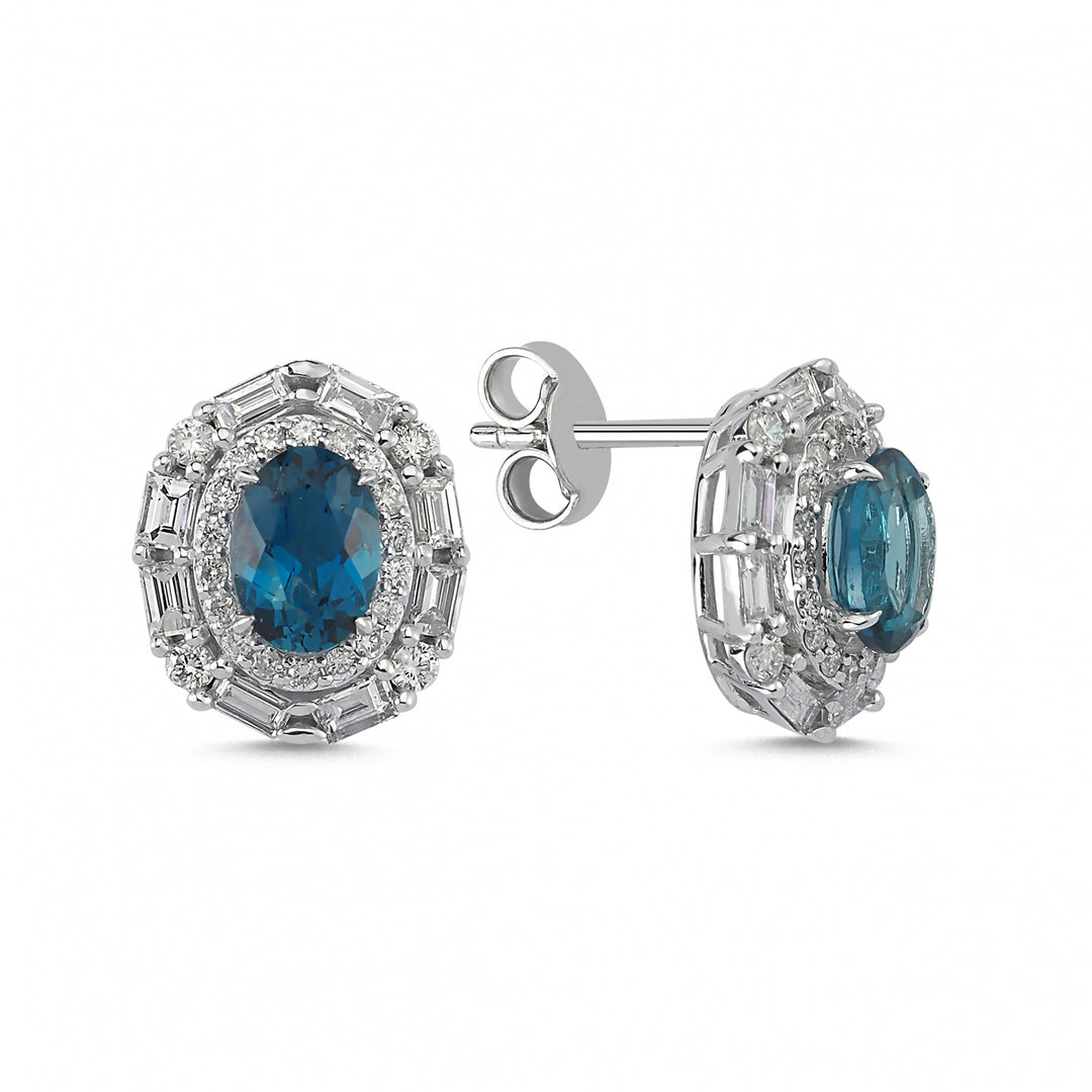 2.78 Karat Londra Mavisi Diamond Earrings