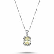 2.10 Karat Renkli Diamond Necklace