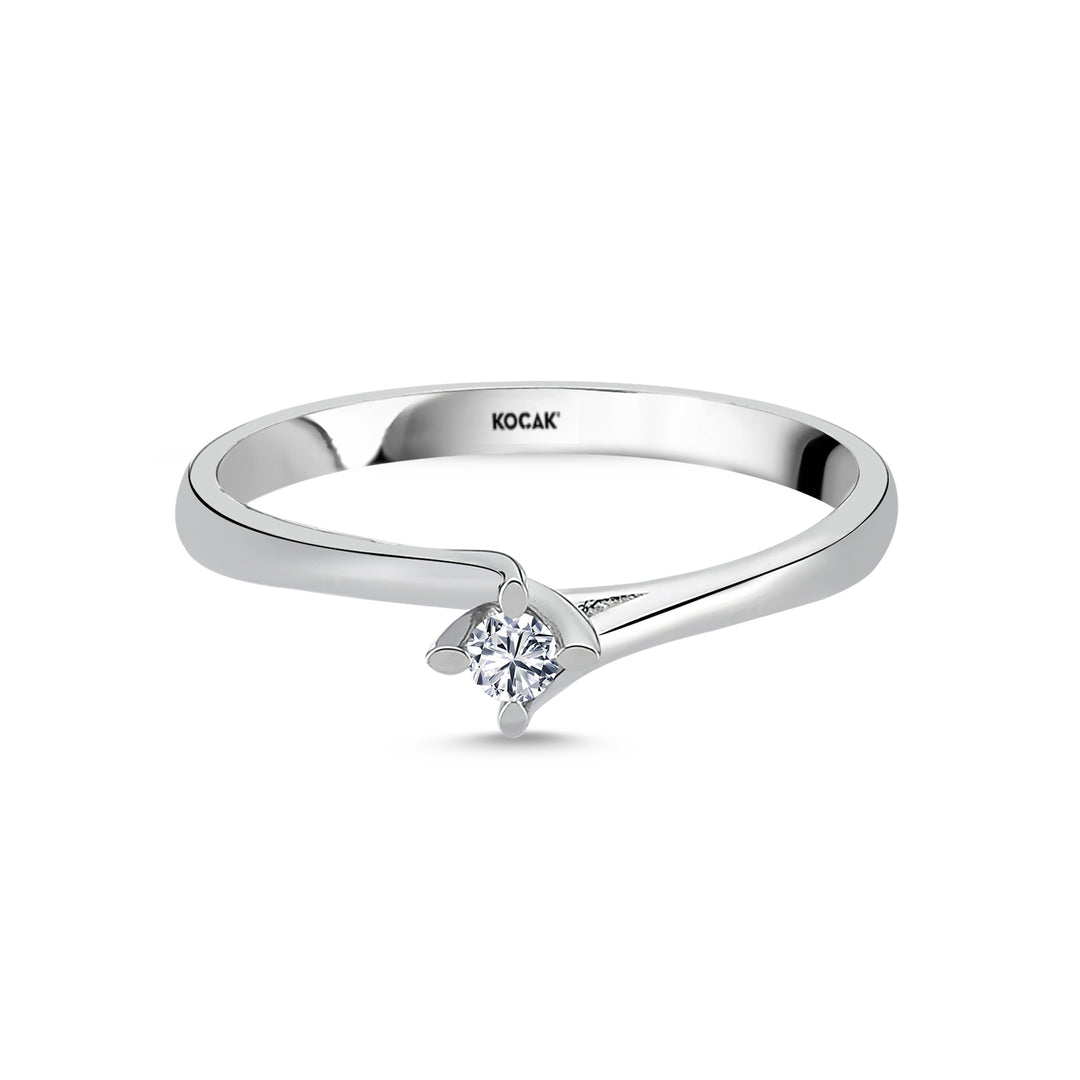 0.05 Karat EF SI Solitaire Diamond Ring