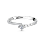 0.05 Karat EF SI Solitaire Diamond Ring