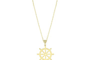 14ct Rudder Motif Gold Necklace