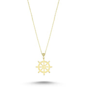 14ct Rudder Motif Gold Necklace