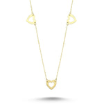 Load image into Gallery viewer, 14ct Heart Figurlu Gold Necklace