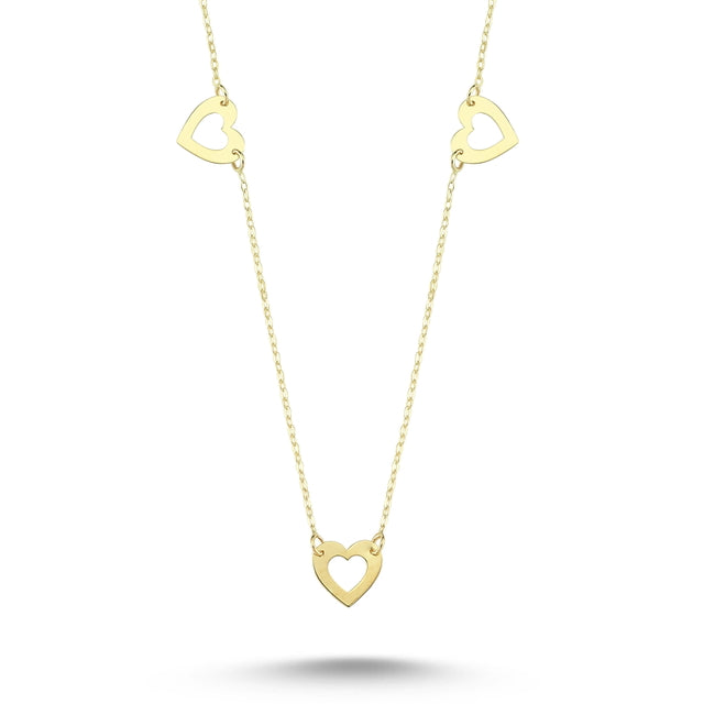 14ct Heart Figurlu Gold Necklace