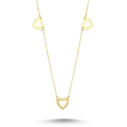 14ct Heart Figurlu Gold Necklace