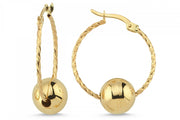 14ct Burma Hoop Earrings