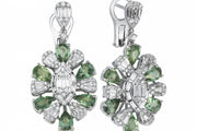 7.34 Karat Sapphire Diamond Earrings