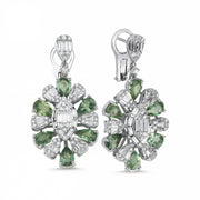 7.34 Karat Sapphire Diamond Earrings