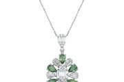 3.73 Karat Sapphire Diamond Necklace