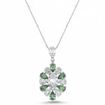 Load image into Gallery viewer, 3.73 Karat Sapphire Diamond Necklace