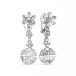 Load image into Gallery viewer, 2.37 Karat Baguette Stone Set Diamond Earrings