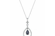 1.04 Karat Sapphire Diamond Necklace