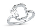 0.31 Karat Baguette Diamond Ring