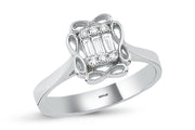 0.16 Karat Baguette Diamond Ring