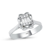 0.16 Karat Baguette Diamond Ring