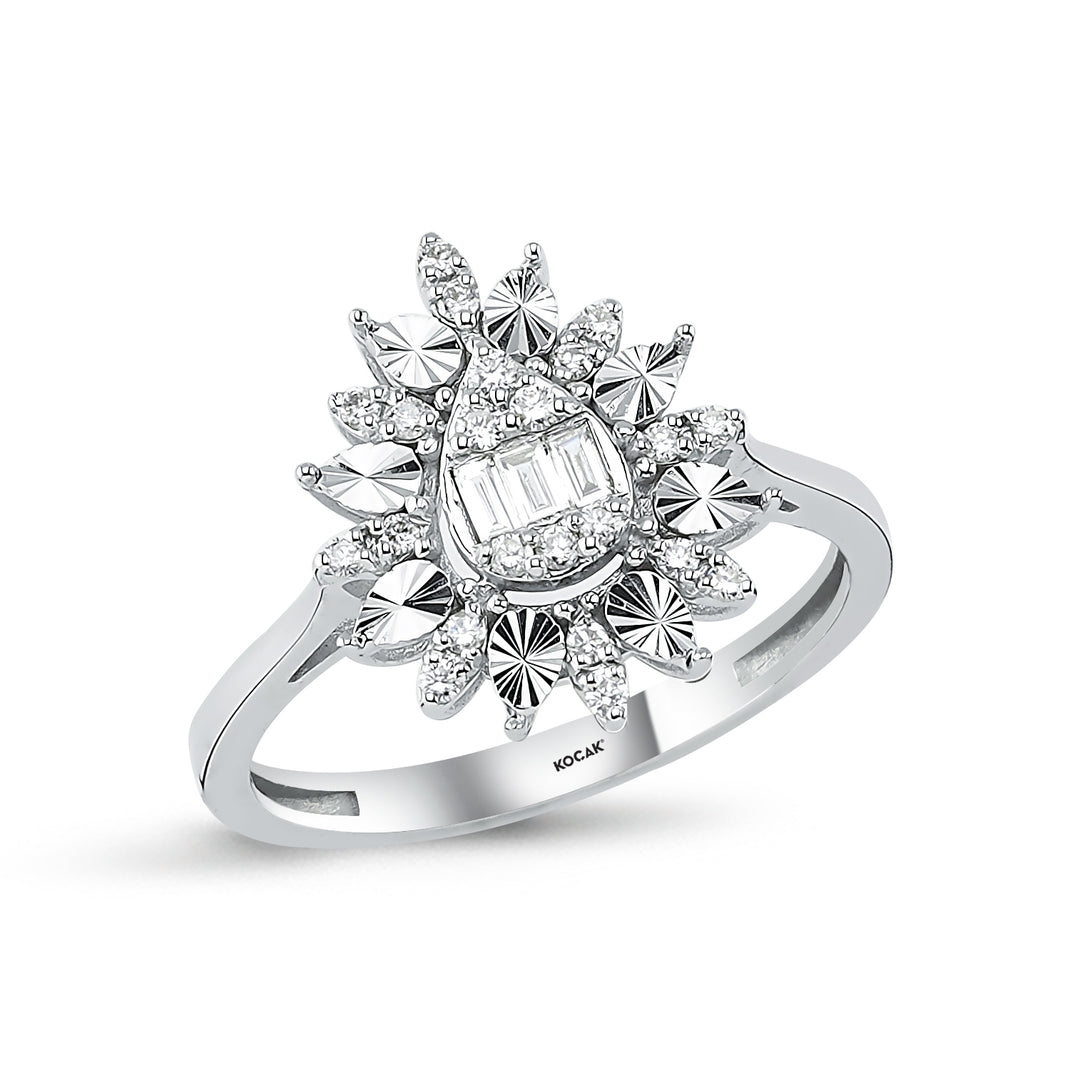 0.20 Karat Baguette Diamond Ring