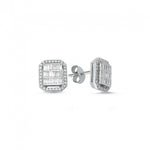 Load image into Gallery viewer, 0.64 Karat Baguette Diamond Earrings