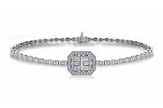 0.49 Karat Heidra Baguette Diamond Bracelet