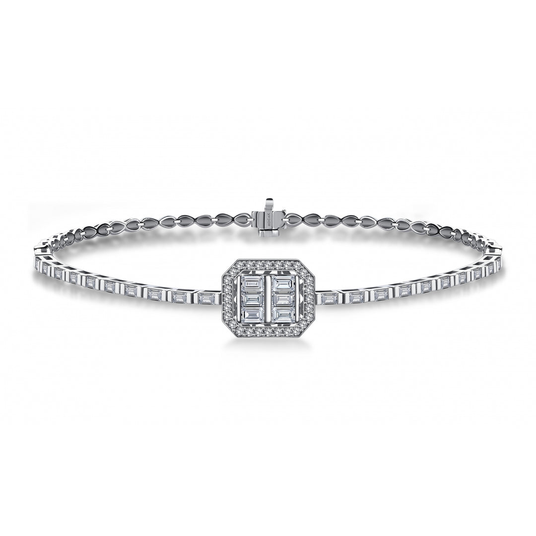 0.49 Karat Heidra Baguette Diamond Bracelet