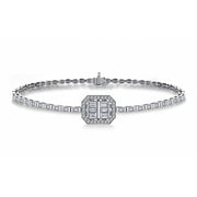 0.49 Karat Heidra Baguette Diamond Bracelet