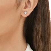 0.01 Karat Diamond Solitaire Earrings