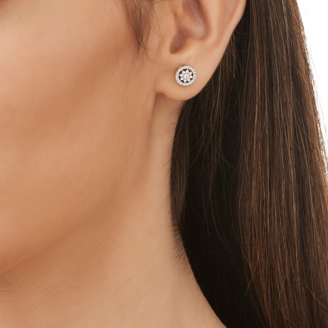 0.34 Karat Diamond Earrings