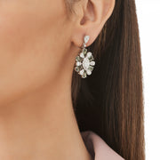 7.34 Karat Sapphire Diamond Earrings