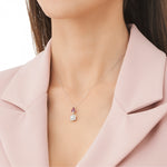 Load image into Gallery viewer, 0.54 Karat Diamond Ruby Necklace