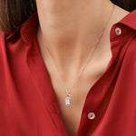 Load image into Gallery viewer, 0.45 Karat Baguette Diamond Necklace