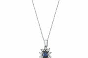 0.35 Karat Sapphire Diamond Necklace
