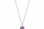 0.50 Karat Ametist Diamond Necklace