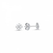 0.17 Karat Baguette Diamond Earrings
