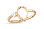 0.07 Karat Baguette Diamond Ring
