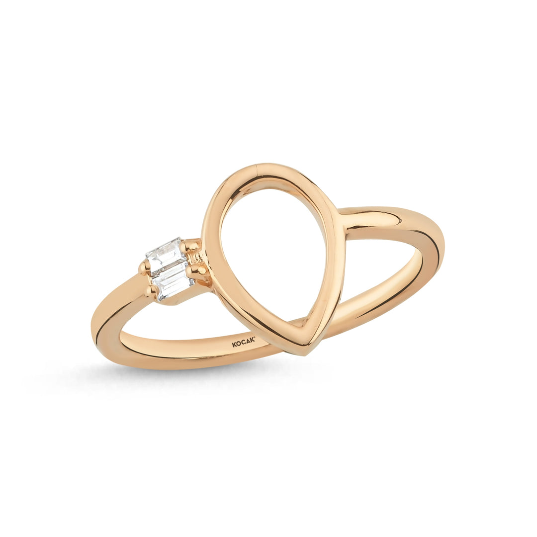0.07 Karat Baguette Diamond Ring