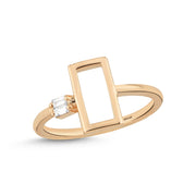 0.07 Karat Baguette Diamond Ring