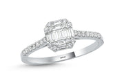 0.34 Karat Baguette Diamond Ring