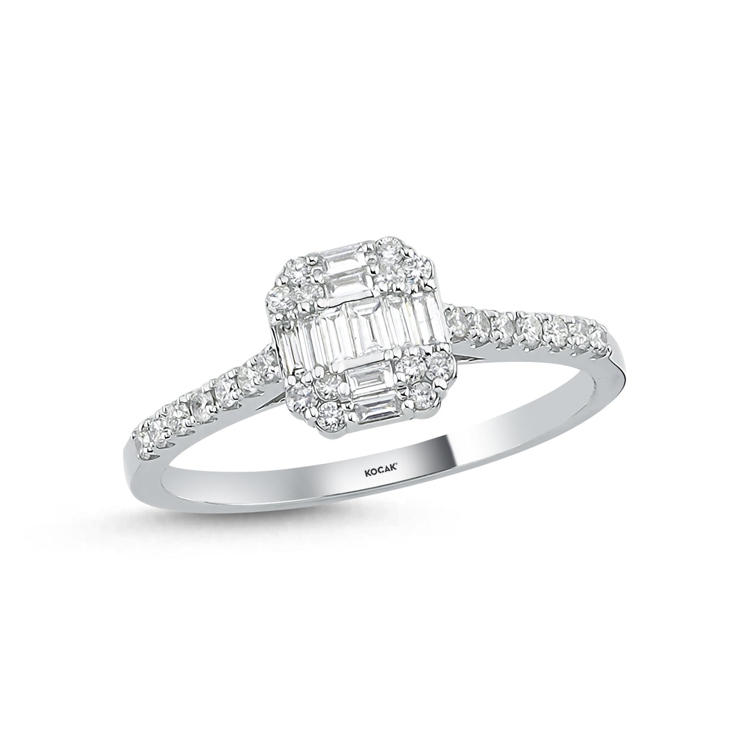 0.34 Karat Baguette Diamond Ring