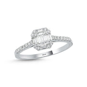 0.34 Karat Baguette Diamond Ring