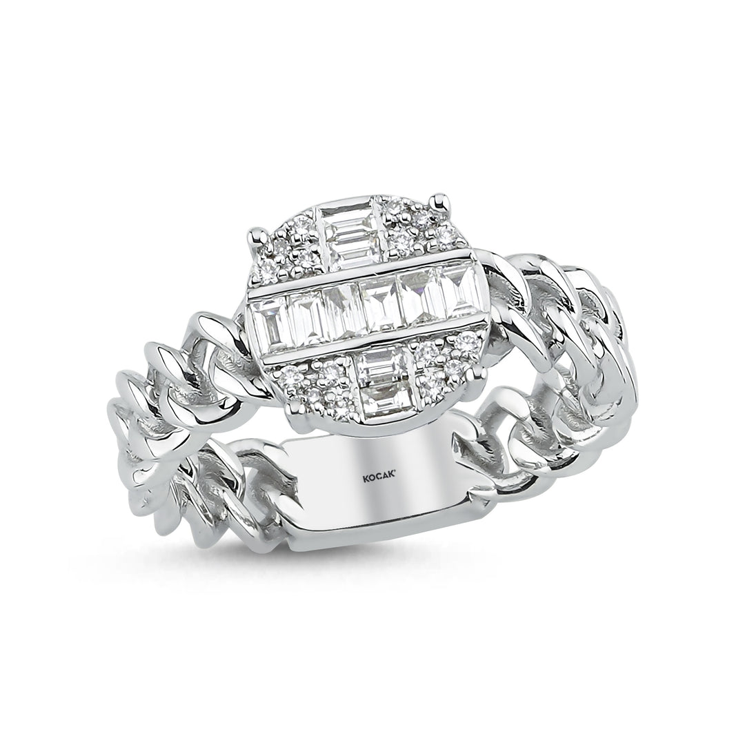 0.28 Karat Baguette Diamond Ring