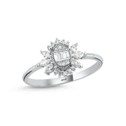 0.29 Karat Baguette Diamond Ring