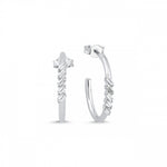 Load image into Gallery viewer, 0.22 Karat Baguette Diamond Earrings