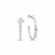 0.22 Karat Baguette Diamond Earrings