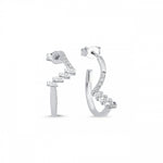 Load image into Gallery viewer, 0.19 Karat Baguette Diamond Earrings